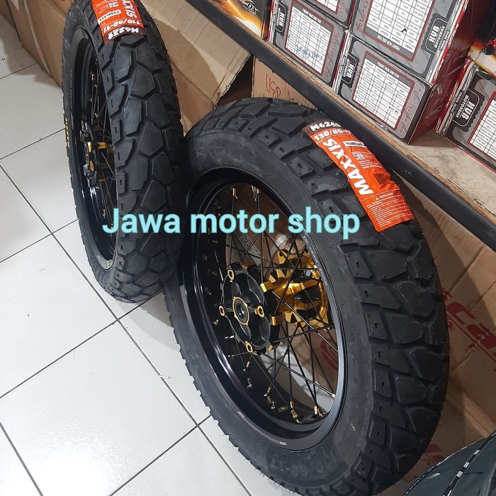 Velg supermoto crf 150 ban maxis 100/80-17 &120/80-17 velg rosi 300 + 350-17