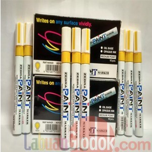 

Spidol Paint Marker Zebra kuning - Medium Point Isi 10 Pcs Kuning