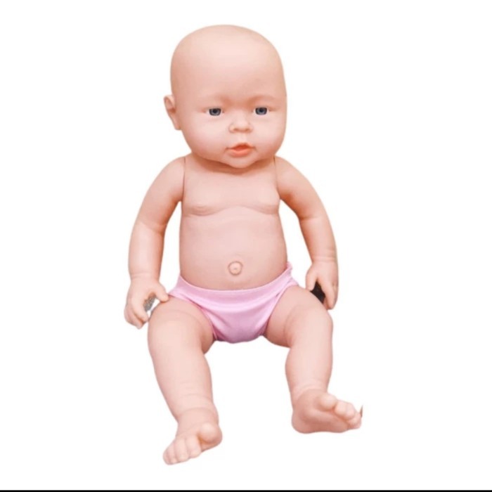 BISA GOSEND mainan boneka bayi botak perempuan dan laki laki