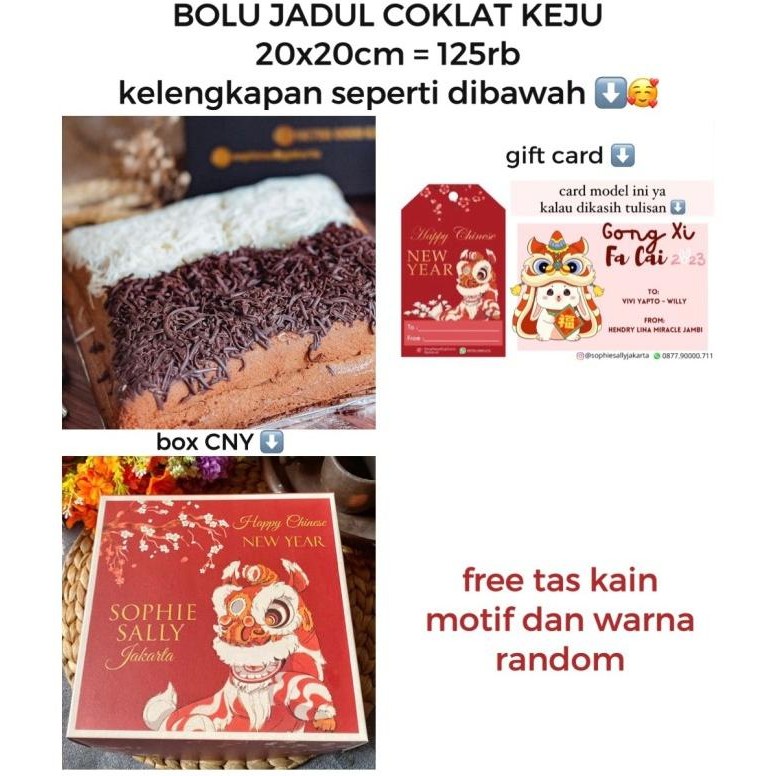 

''Terlaris" Bolu Jadul Hampers Imlek / Cny Edition 2023 Murah