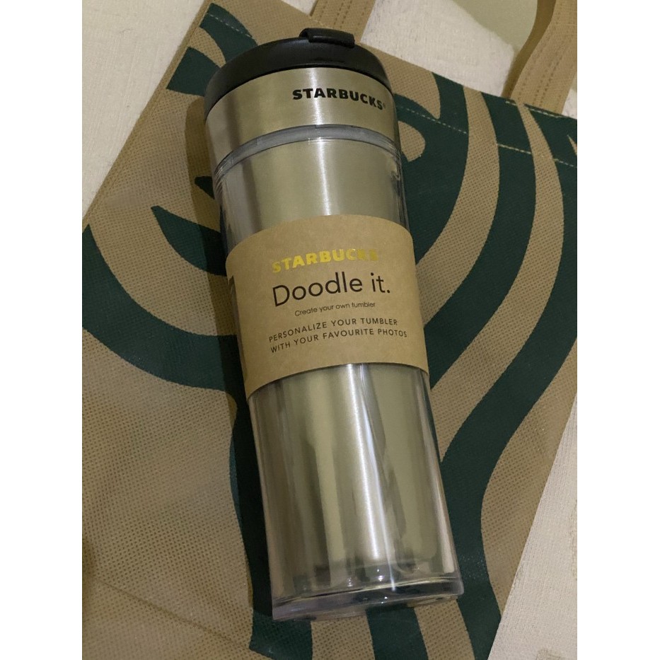 Tumbler Starbucks Tumbler Doodle It 473Ml / 16Oz + Totebag Starbucks