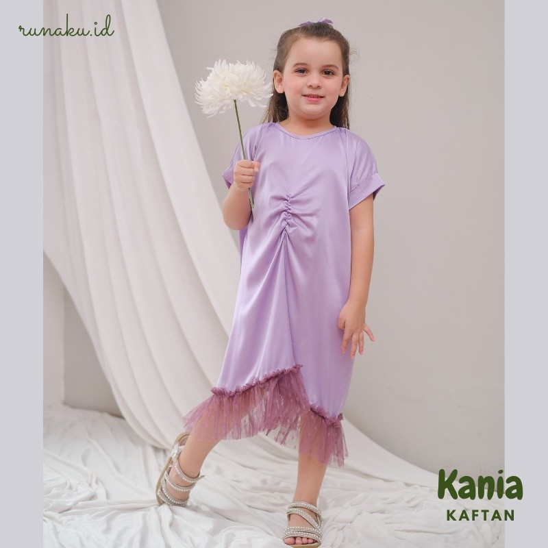 Kaftan Anak Perempuan 5 6 12 Tahun Gamislowo Kids Lengan Panjang Polos Bordir Pakaian Lebaran 10 7 K