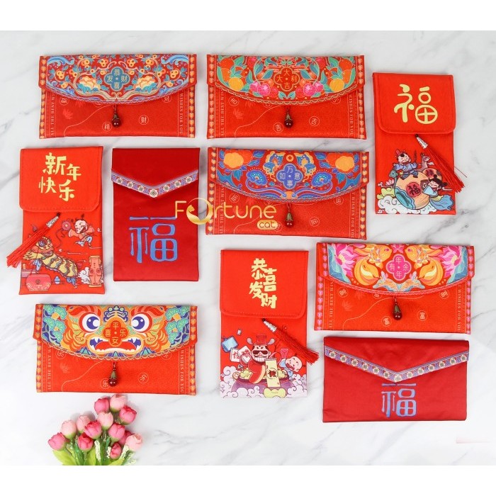 

Sale Angpao Imlek Kain Chinese New Year Hong Bao Print Terbaru