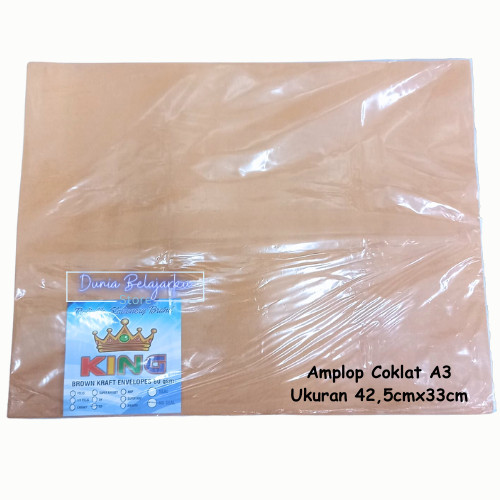 

Sale Amplop Coklat A3 King 42,5X33Cm 80Gsm Isi 100 Lembar [Pack]