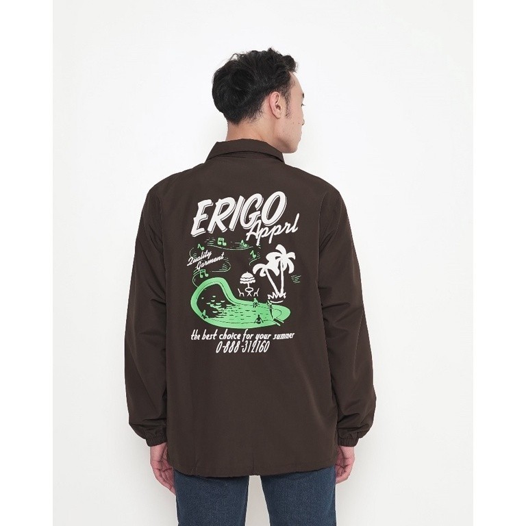 Erigo Coach Jacket Your Summer Dark Oak Unisex
