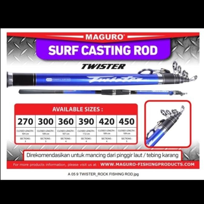 joran maguro surf casting 300 joran pasiran