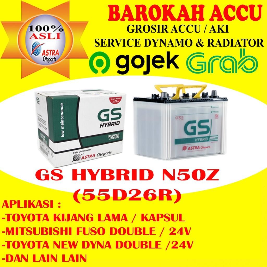 Aki Gs Astra Gs Hybrid N50Z / 55D26R Astra Otoparts