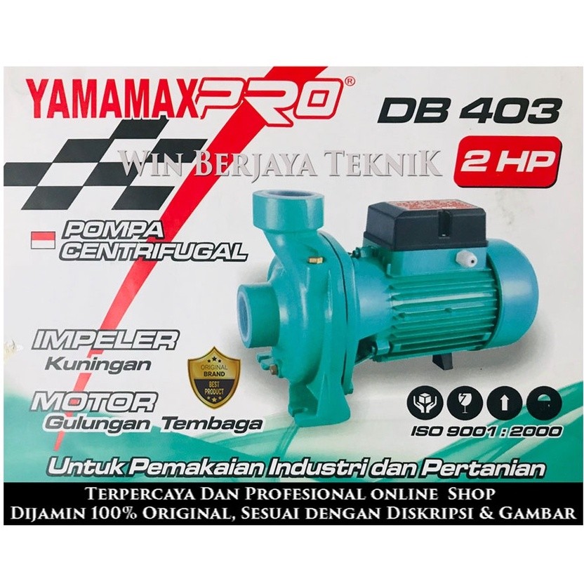 YAMAMAX PRO DB 403 Pompa Air Centrifugal Irigasi 2.0HP 3 Inch YAMAMAX PRO DB403 3 Inch