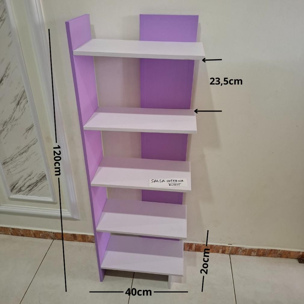 RAK SUDUT ruang tamu 5 susun rak bunga tinggi 120cm