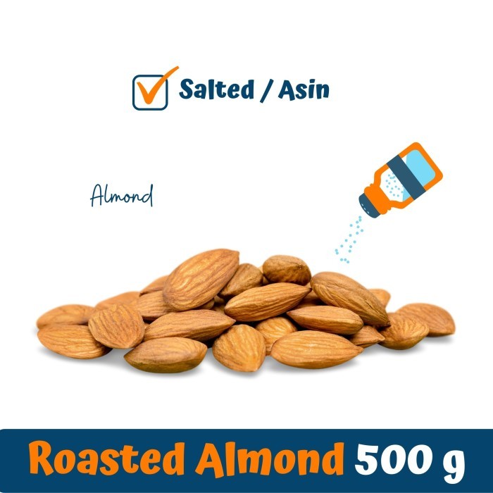 

Kacang Almond Panggang (Roasted Natural Almond) 500gram MURAH HOT SALE