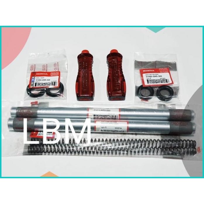 PAKET AS SHOCK PLUS SEAL SHOCK OLI SHOCK PER SHOCK DEPAN SUPRA X 100 0