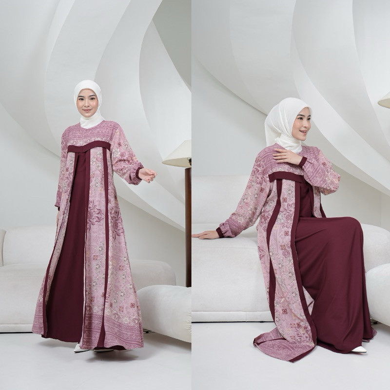 PROMO RAMADHAN Joley Cloth - Nadine Dress Gamis Edisi Raya 2025 Abaya Lionel Richie Gamis Motif