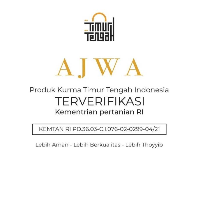

Baru Timur Tengah Kurma Ajwa / Sukari 1 Kg Premium Dates Limited Edition