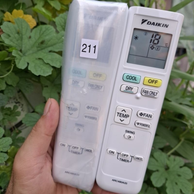 Remot Remote Ac Daikin Original ARC480A33 FTC15NV14 FTC20NV14 FTC50XV14 FTC25NV14 FTC35NV14