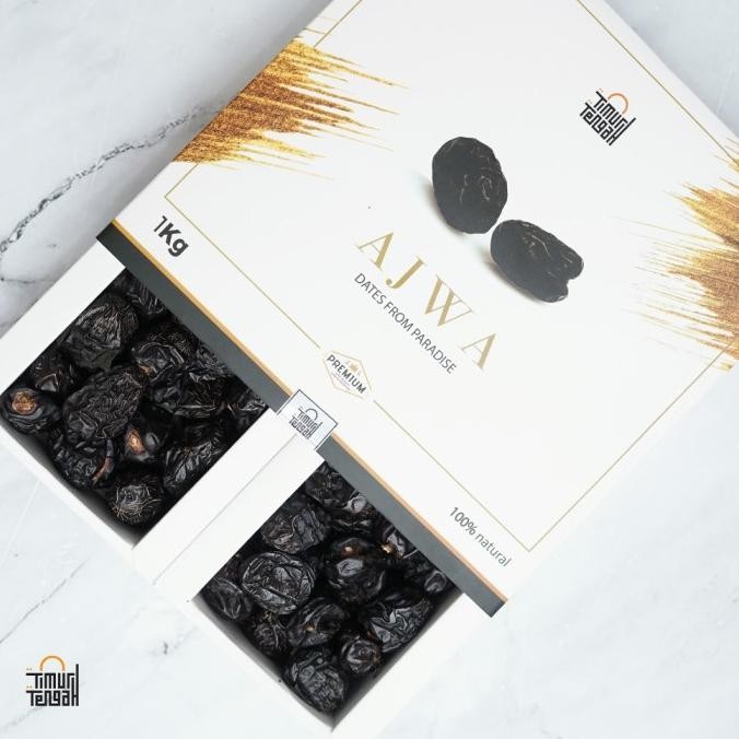 

Baru Kurma Ajwa Timur Tengah 1Kg Premium High Quality Dates Natural