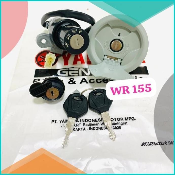 KUNCI KONTAK WR 155 WR155 SET TUTUP TANGKI TANK YAMAHA ORI SESUAI FOTO