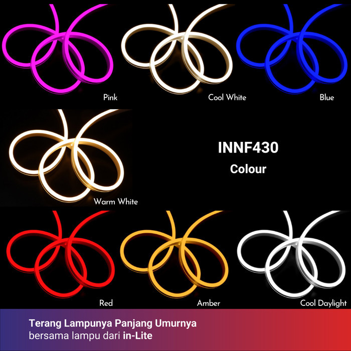 Murah In-Lite Lampu LED Neon Flex Round INNF430 Non COD