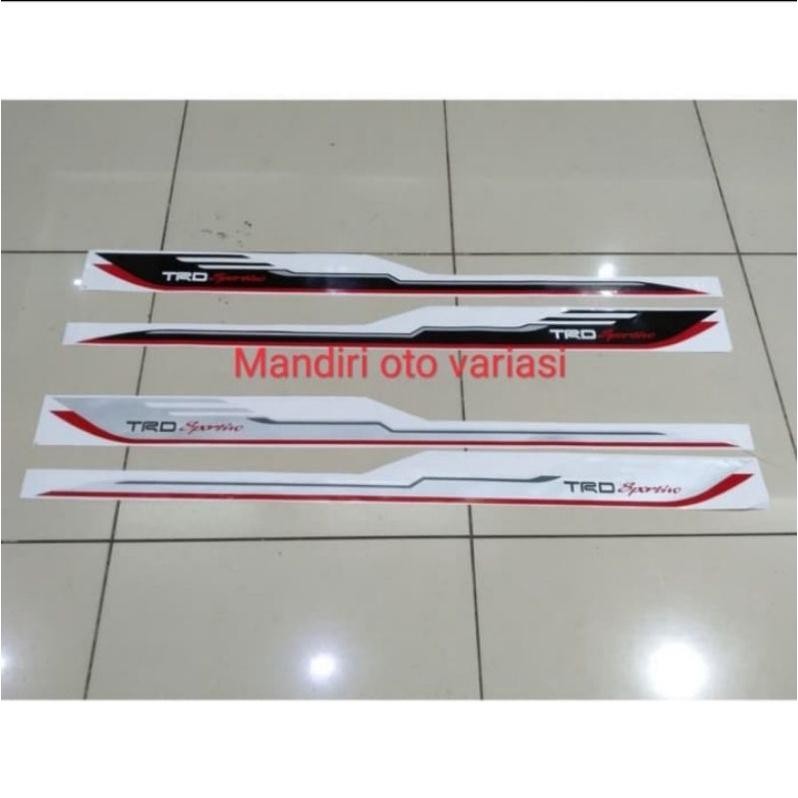 Sticker Body Stiker Toyota Calya Trd Sportivo - Hitam