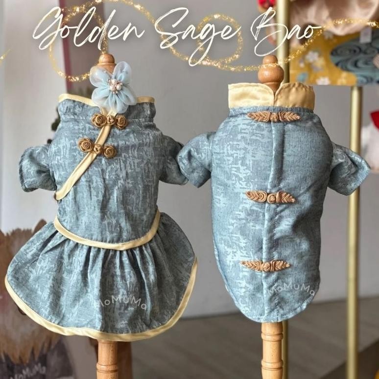 TG MOMUMA | golden sage qibao - dog cat clothing | baju imlek sangjit anabul