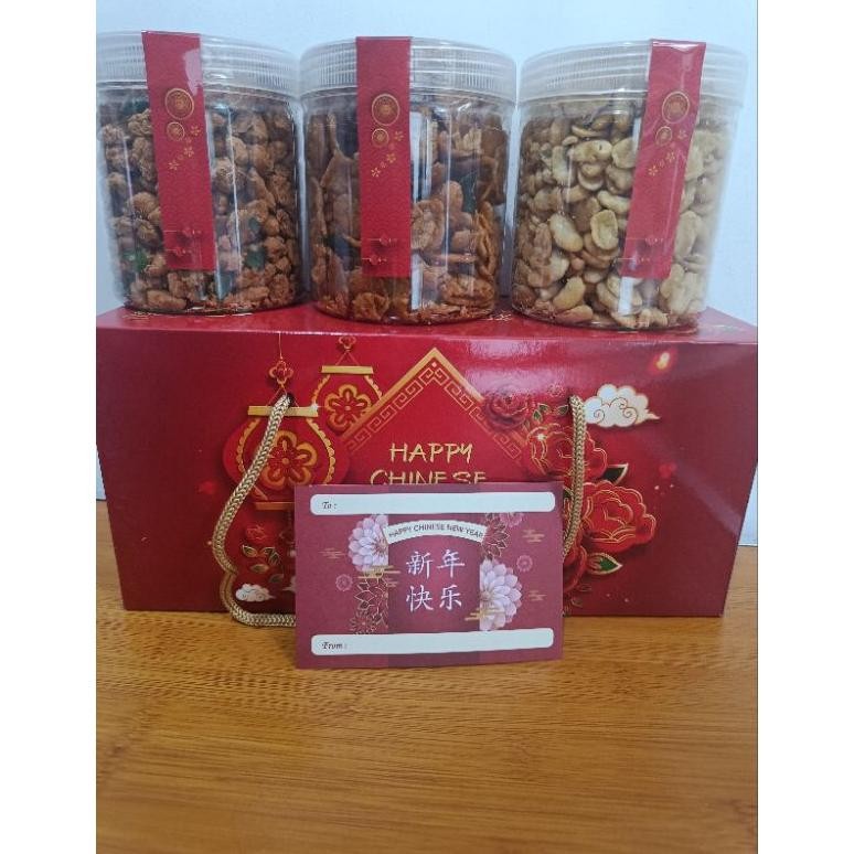 

BR - Parcel Imlek Hampers Imlek 1 Dus Isi 3 Toples Halal Vegan Vegetarian TERLARIS