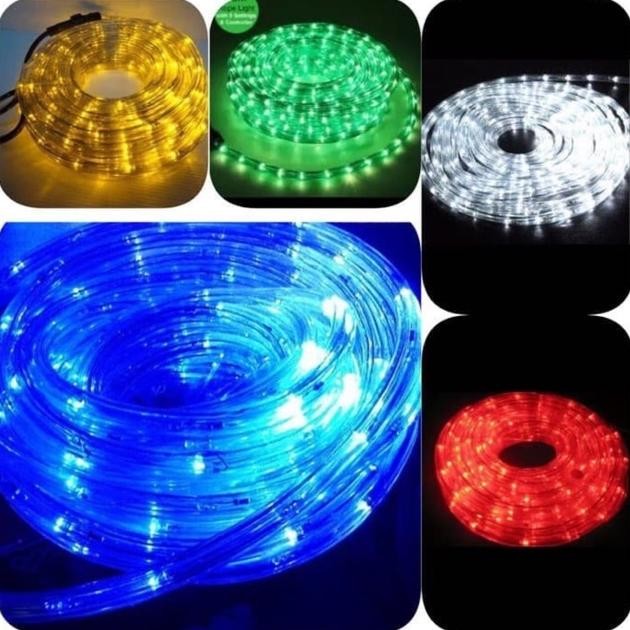 miasu lampu natal selang bulat led warna warni