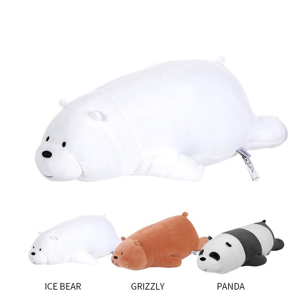 LKJ MINISO Boneka Tidur We Bare Bears Boneka Lucu Anak Mainan Tidur 54cm Bear Boneka Mewah Mainan Ba