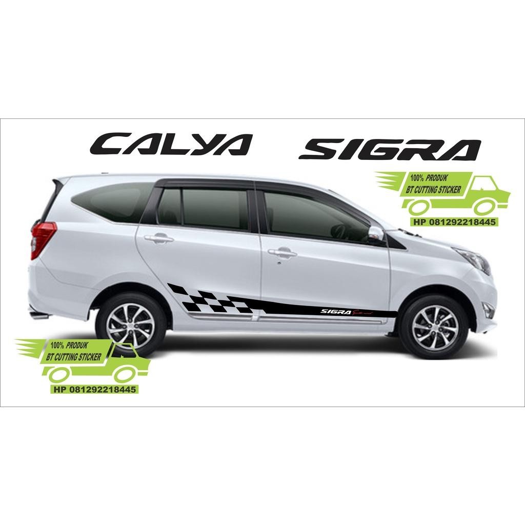 Bt Sticker Mobil Toyota Calya Daihatsu Sigra Sticker Mobil Toyota Calya Sticker Keren Variasi Stiker