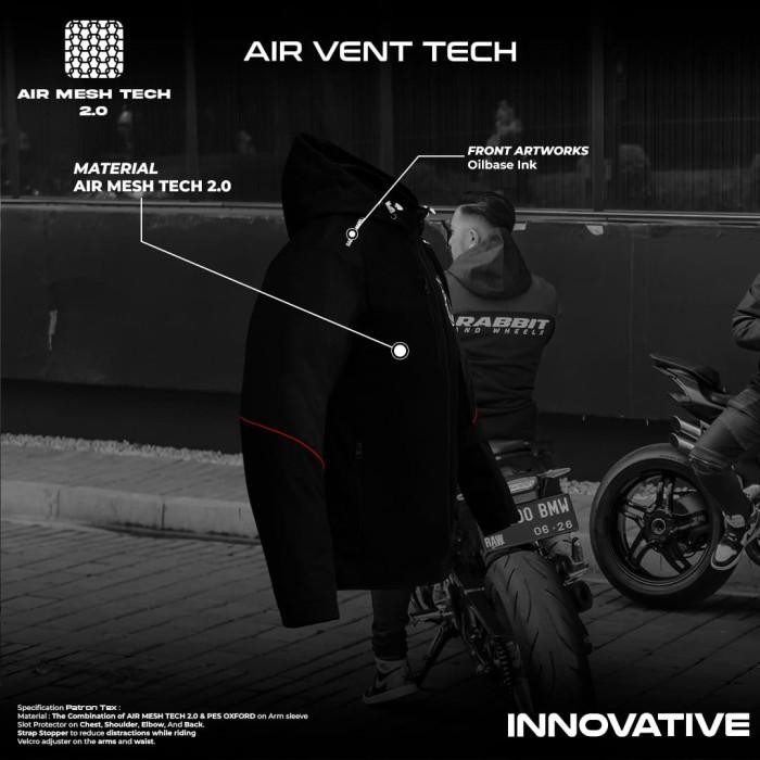 PATRONTEX BLACK JAKET RABBIT AND WHEELS