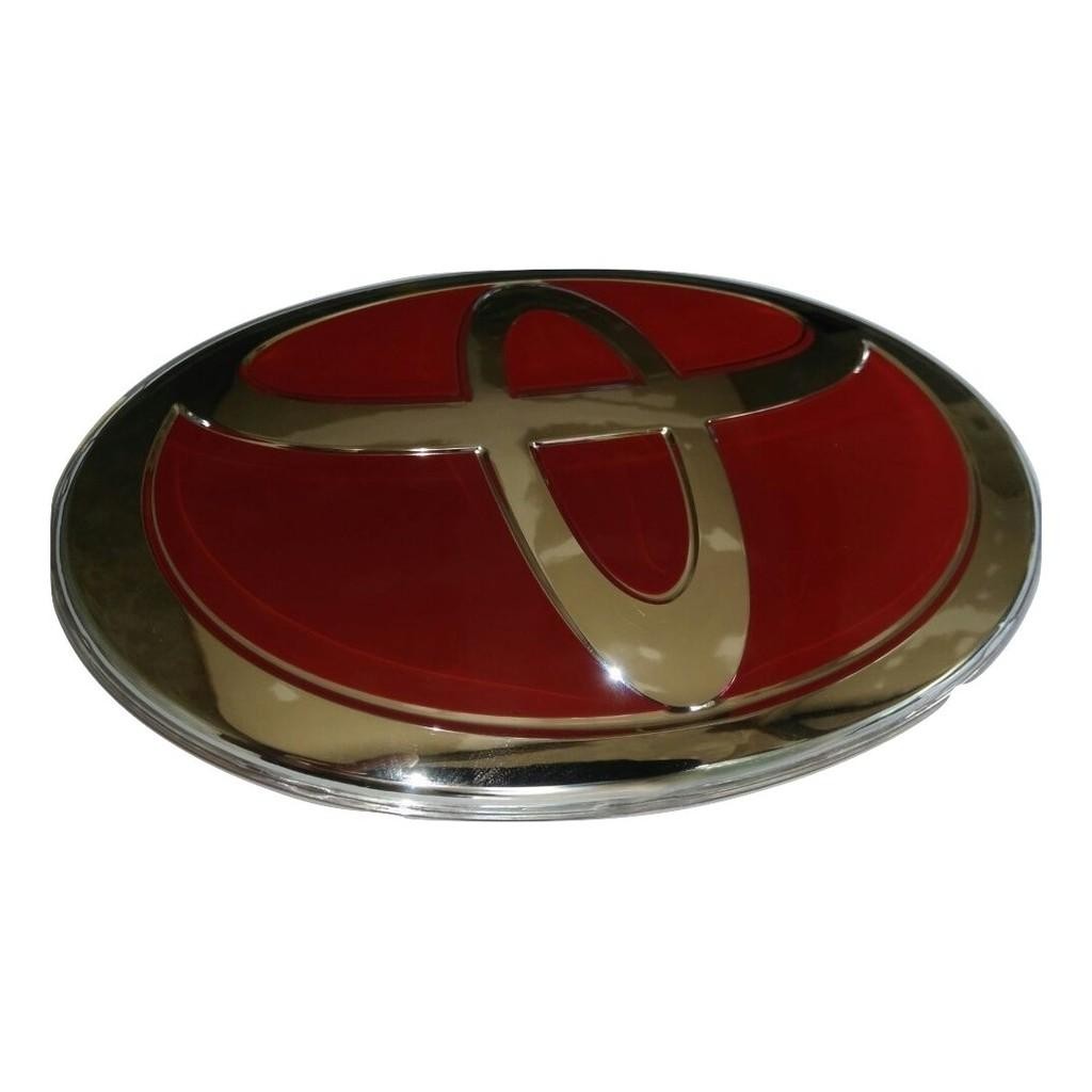 Emblem Logo  Depan Toyota Ori Warna Biru Blue 15Cm Mobil Calya