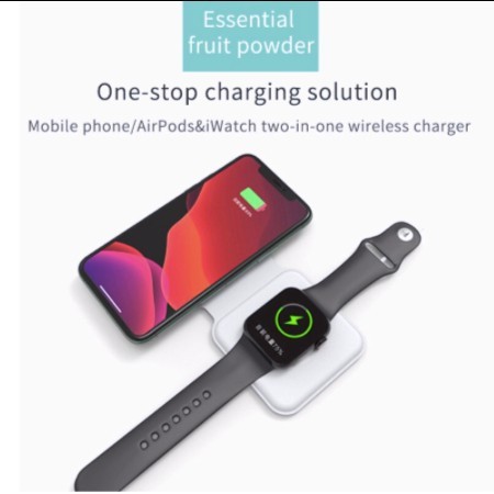 TERBARU Charging dock 2 in 1 for iphone apple watch iwo series not wireless PROMO
