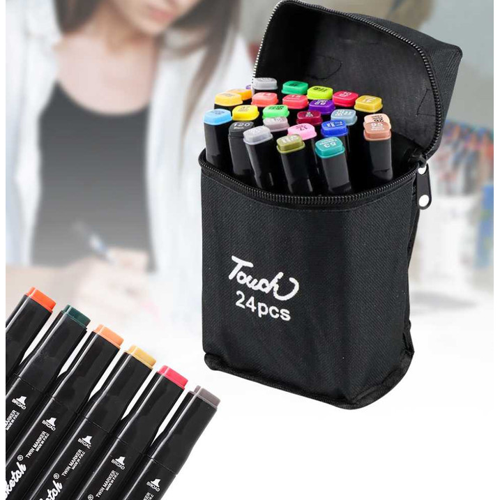 

TERBARU TOUCH5 Spidol Dual Side Fine Art Brush Art Marker Set