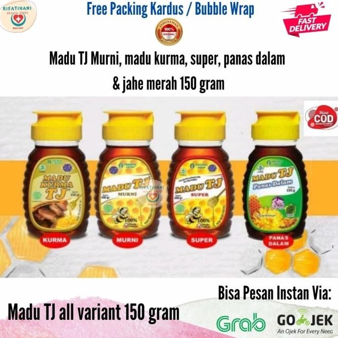 

Baru Madu Tj Murni, Extra, Panas Dalam, Jahe Merah, Madu Kurma 150 Gram