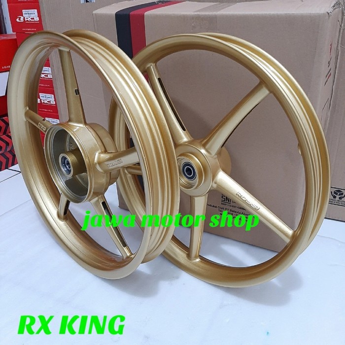 VELG ROSSI SANCA RX KING MODEL RCB RING 17X160 & 17 X185 GOLD