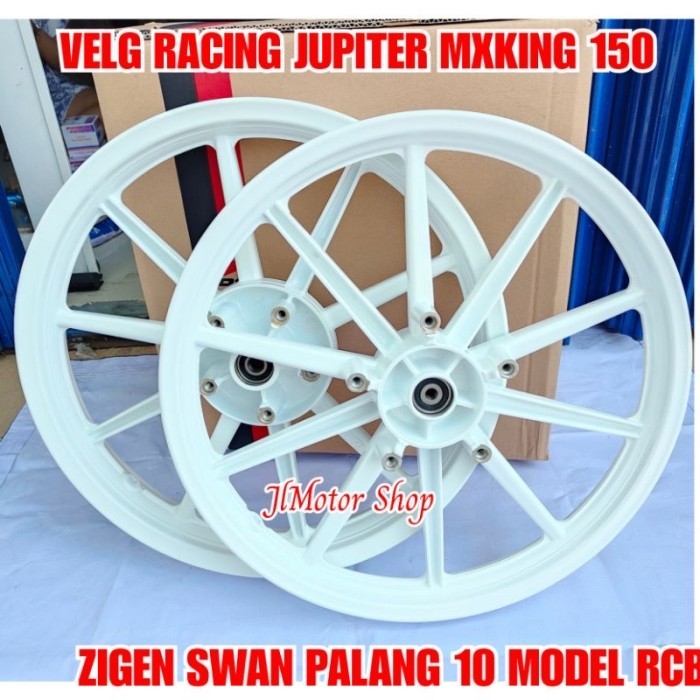 PELEK VELG RACING MODEL RCB JUPITER MX KING 150 PALANG 10 VROSSI PUTIH