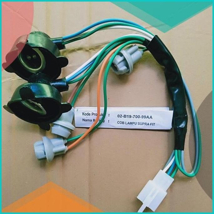Piting lampu atau kabel soket lampu depan lampu sen depan Supra fit 07