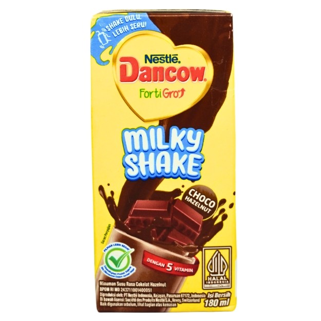 

S22587 DANCOW MILKY SHAKE CHOCO HAZELNUT SUSU UHT 180ML MAJU BERSAMA