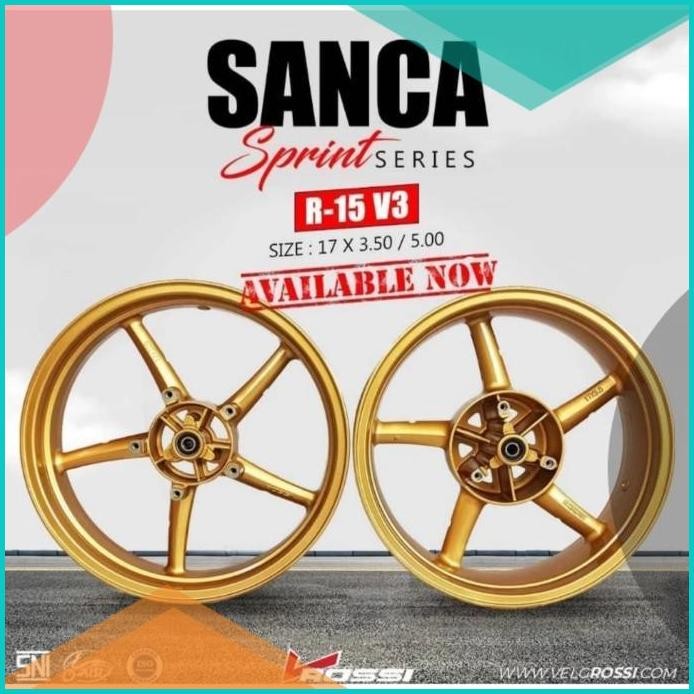 Velg Vrossi Sanca Tapak Lebar Rossi 350x17 / 500x17 R15v3 R15v4 MT15