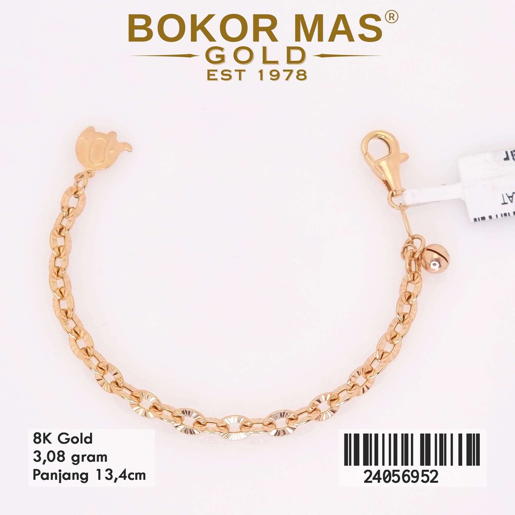 Gelang Rantai Anak Vanessa Emas 375 8K 24056952 - BokorMas Gold
