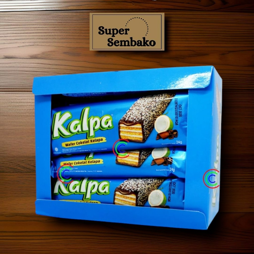 

WAFER BISKUIT SALUT COKLAT KELAPA KALPA 24gr PER BOX ISI 12 BUNGKUS