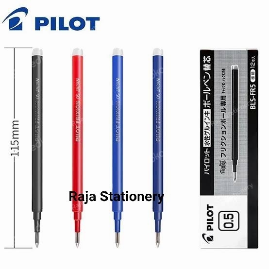 

Pilot Pen Frixion Refill 0.5 0.7 Black Blue Isi Ulang Pen Frixion Pilot 0.5 0.7 Hitam Biru Lusin Box