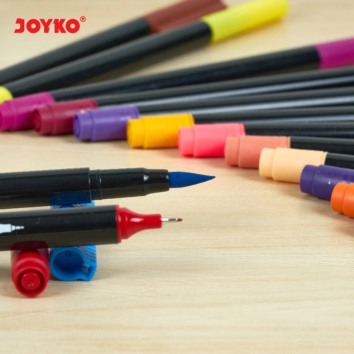 

Joyko Colour Brush Pen 12 24 / Pena Kuas Warna Joyko Kaligrafi Clp-13