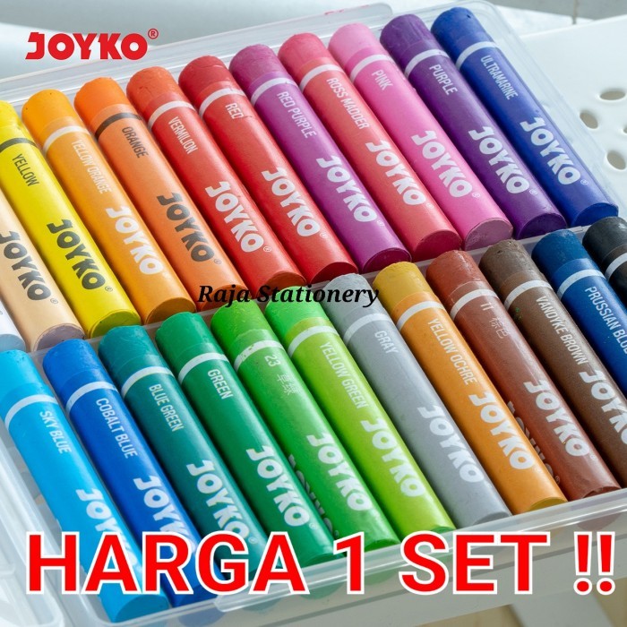 

Joyko Titi Crayon Oil Pastel 12 24 Colours / Krayon Joyko Minyak