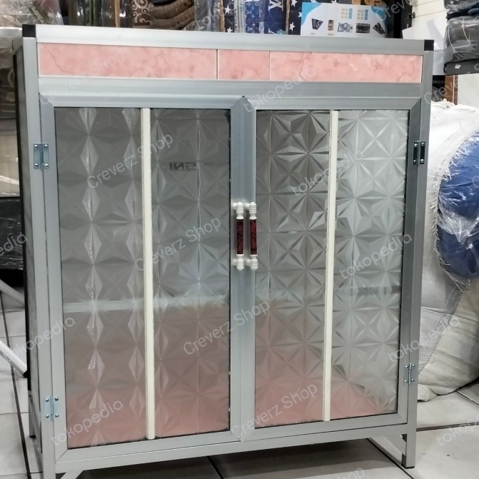 Rak Piring Rak Kompor / Lemari Piring Minimalis 2 Pintu Serbaguna