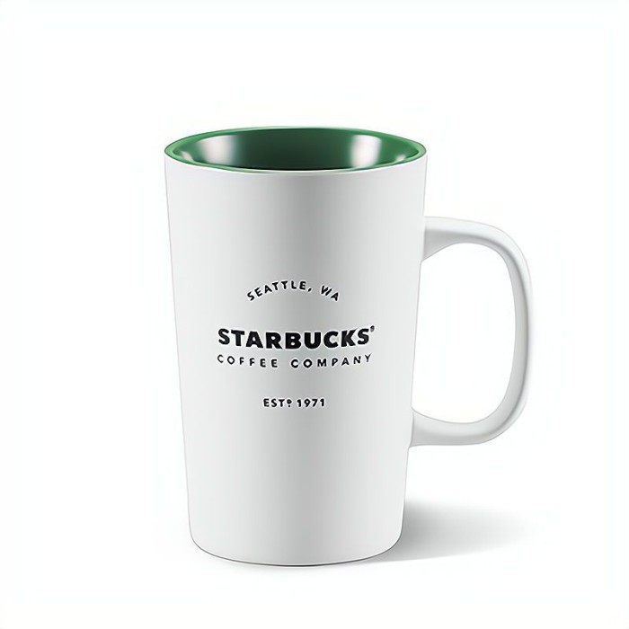 TERLARIS Mug Kopi Starbucks Coffee Cup Cangkir Gelas Keramik Porcelain 355ml