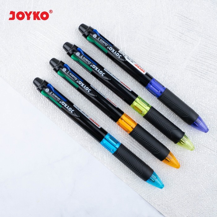 

Joyko Ball Pen 4 Colours Quaco 3 / Bolpen 4 Warna Warni Joyko Bp-288