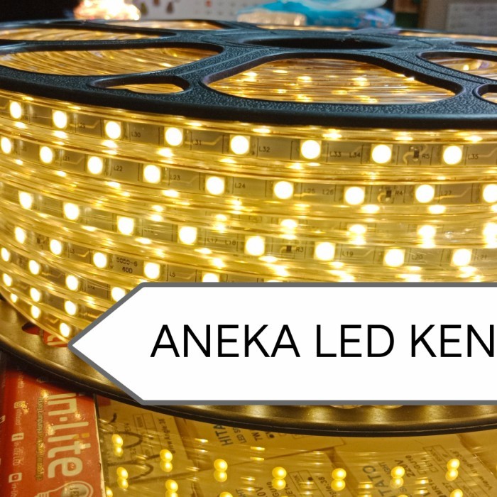 Lampu Selang Led Strip Hias Plafon Pohon 5050 Mata Besar Satu Roll Murah