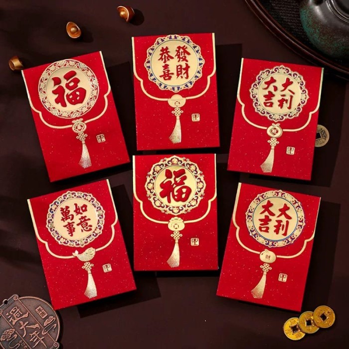 

Imlek AMPLOP ANGPAO KERTAS ANGPAO IMLEK ANGPAO ANGPAO CNY TEBAL - 122isi6pendek !NEW