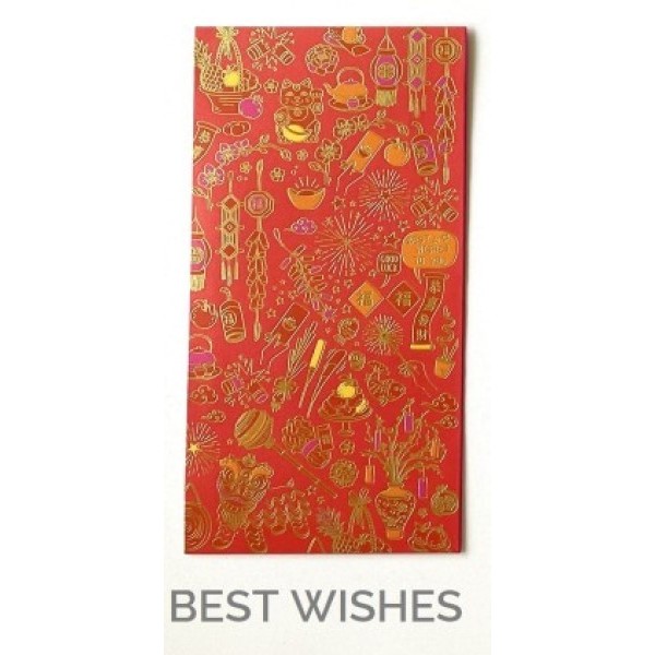 

Imlek Angpao Amplop Uang Merah CNY Tahun Baru Imlek Ulang Tahun Serba Guna - BEST WISHES !NEW