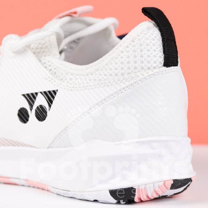 Murah Sepatu Tenis Yonex Fusion Rev 4 White Pink Tennis Shoes Original Women Non COD