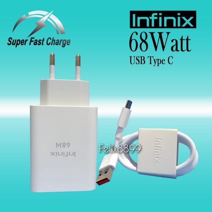 Charger Casan Infinix Note 10 11 12 20 30 Pro Vip Original 45W Type C